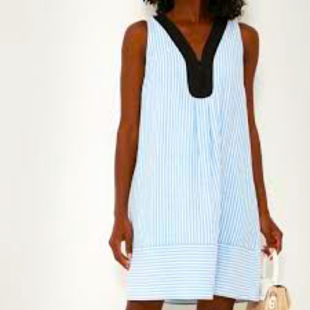 Tuckernuck pomander place blue seersucker dress XL